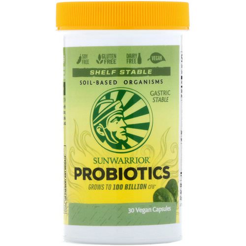 Sunwarrior, Probiotics, 30 Vegan Capsules فوائد