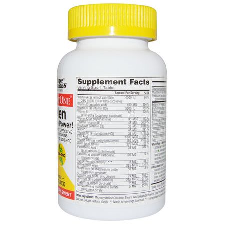 Super Nutrition, SimplyOne, Men, Triple Power Multivitamins, 90 Tablets:الفيتامينات المتعددة للرجال, صحة الرجال