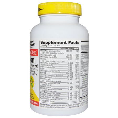 Super Nutrition, SimplyOne, Men, Triple Power Multivitamins, Iron Free, 90 Tablets:الفيتامينات المتعددة للرجال, صحة الرجال