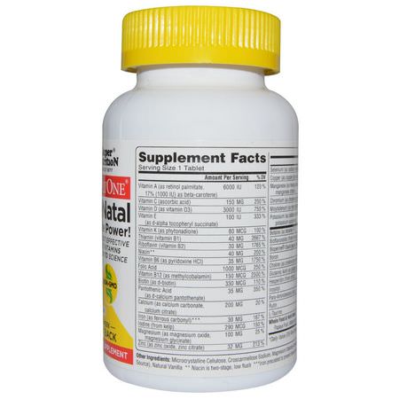 Super Nutrition, SimplyOne, PreNatal, Triple Power Multivitamins, 90 Tablets:الفيتامينات المتعددة قبل ال,لادة, صحة المرأة