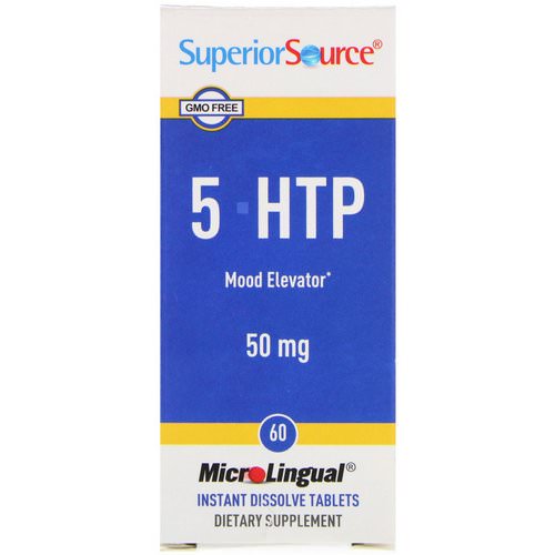 Superior Source, 5-HTP, 50 mg, 60 MicroLingual Instant Dissolve Tablets فوائد