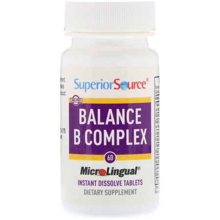 Superior Source Vitamin B Complex - مجمع فيتامين ب, فيتامين ب, الفيتامينات, المكملات الغذائية