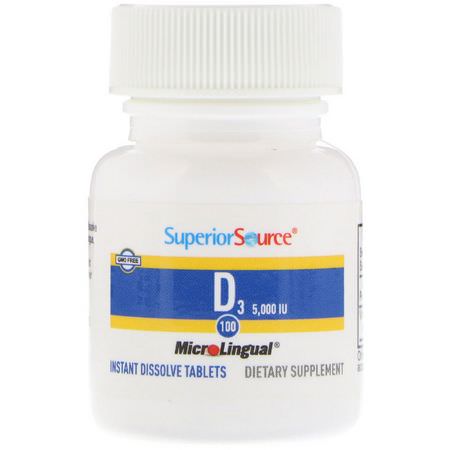 Superior Source D3 Cholecalciferol - D3 Cholecalciferol, فيتامين D, الفيتامينات, المكملات الغذائية