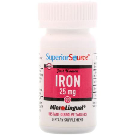 Superior Source Iron - الحديد ,المعادن ,المكملات الغذائية