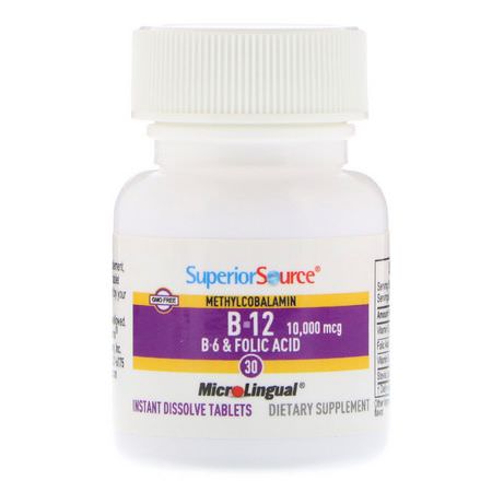 Superior Source Vitamin B Formulas - فيتامين ب, الفيتامينات, المكملات الغذائية
