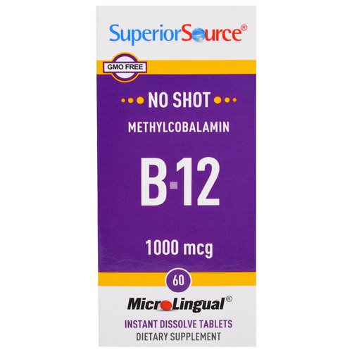 Superior Source, Methylcobalamin B-12, 1000 mcg, 60 MicroLingual Instant Dissolve Tablets فوائد
