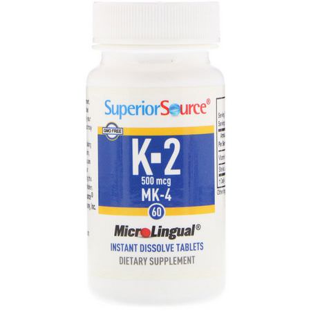 Superior Source Vitamin K - فيتامين K, الفيتامينات, المكملات الغذائية