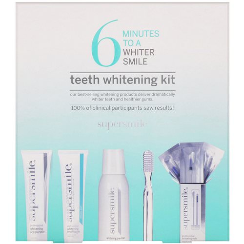 Supersmile, 6 Minutes to a Whiter Smile, Teeth Whitening Kit, 5 Piece Kit فوائد