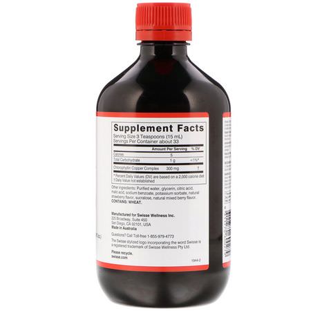 Swisse, Chlorophyll, Mixed Berry Flavor Liquid Tonic, 16.9 fl oz (500 ml):تطهير, التخلص من السم,م