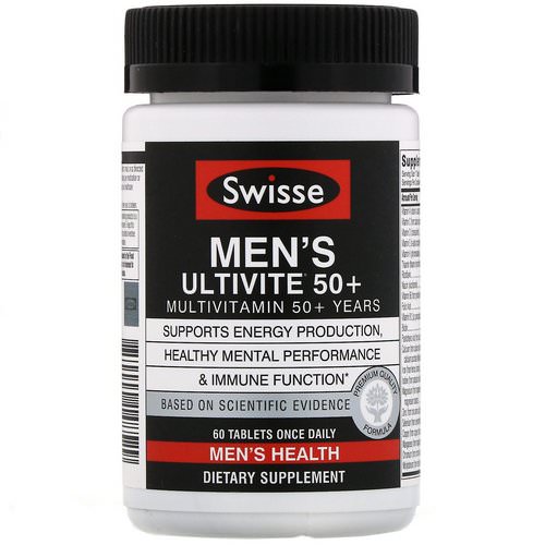 Swisse, Men's Ultivite 50+ Multivitamin, 60 Tablets فوائد
