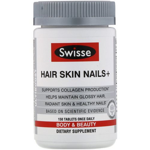 Swisse, Ultiboost, Hair Skin Nails+, 150 Tablets فوائد