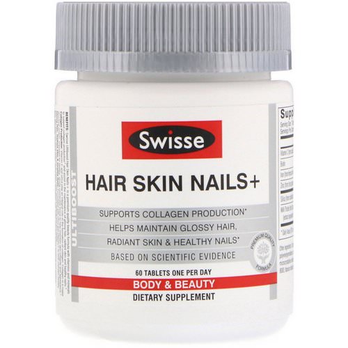 Swisse, Ultiboost, Hair Skin Nails+, 60 Tablets فوائد