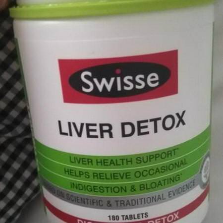 Swisse Liver Formulas Detox Cleanse - تطهير, التخلص من السم,م, الكبد, المكملات الغذائية