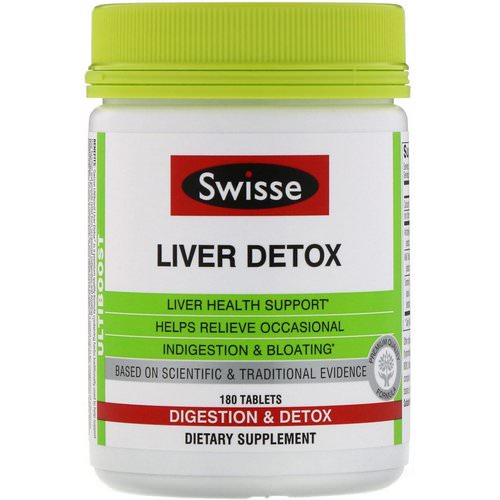 Swisse, Ultiboost, Liver Detox, 180 Tablets فوائد