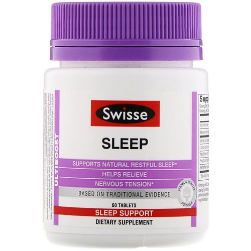 Swisse, Ultiboost, Sleep, 60 Tablets فوائد