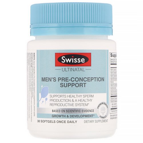 Swisse, Ultinatal, Men's Pre-Conception Support, 30 Softgels فوائد