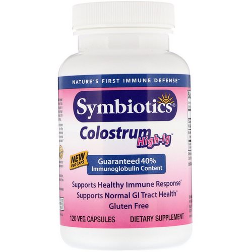 Symbiotics, Colostrum High-IG, 120 Veg Capsules فوائد