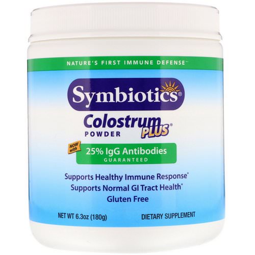 Symbiotics, Colostrum Plus, Powder, 6.3 oz (180 g) فوائد