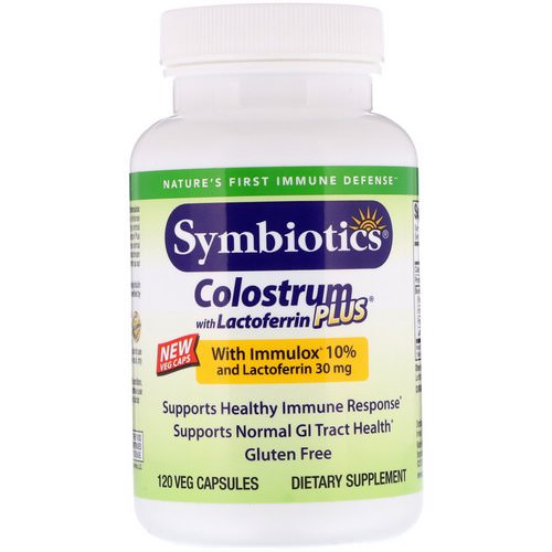 Symbiotics, Colostrum with Lactoferrin Plus, 120 Veg Capsules فوائد