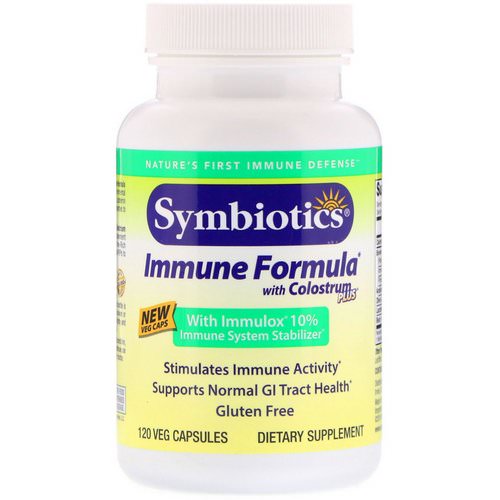 Symbiotics, Immune Formula, with Colostrum Plus, 120 Veg Capsules فوائد