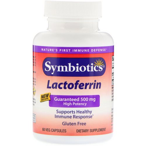 Symbiotics, Lactoferrin, 500 mg, 60 Veg Capsules فوائد