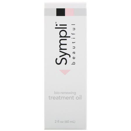Sympli Beautiful, Bio-Renewing Treatment Oil, 2 fl oz (60 ml):ثبات, مكافحة الشيخ,خة