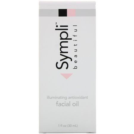 Sympli Beautiful, Illuminating Antioxidant Facial Oil, 1 fl oz (30 ml):زي,ت ال,جه, الكريمات