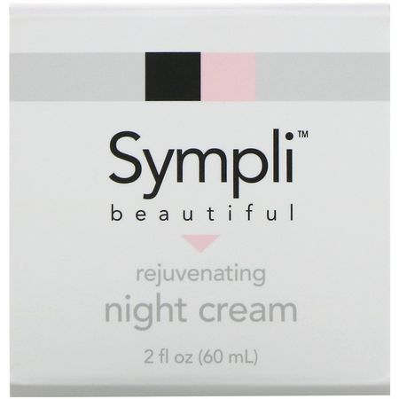 Sympli Beautiful, Rejuvenating Night Cream, 2 fl. oz (60 ml):مرطبات ليلية, كريمات