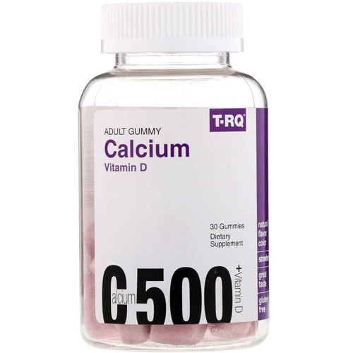 T-RQ, Adult Gummy, Calcium 500 + Vitamin D, 30 Gummies فوائد