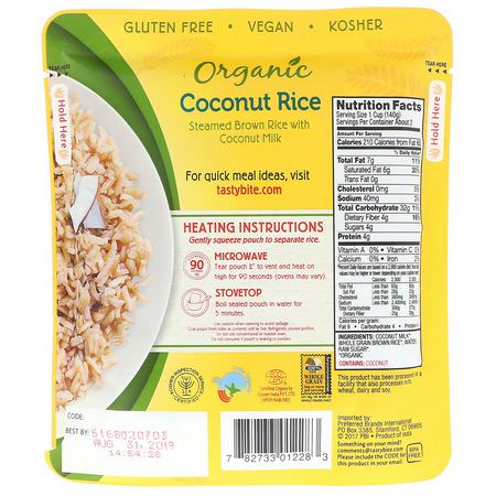 Tasty Bite, Organic, Coconut Rice, 8.8 oz (250 g):