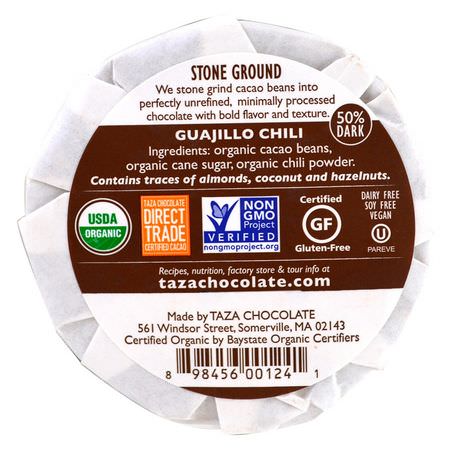 Taza Chocolate, Chocolate Mexicano, Guajillo Chili, 2 Discs:حل,ى, ش,ك,لاتة