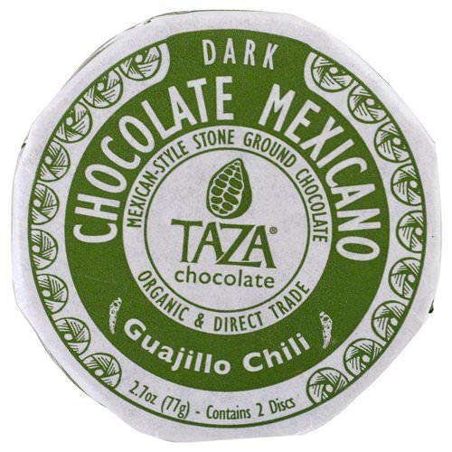 Taza Chocolate, Chocolate Mexicano, Guajillo Chili, 2 Discs فوائد