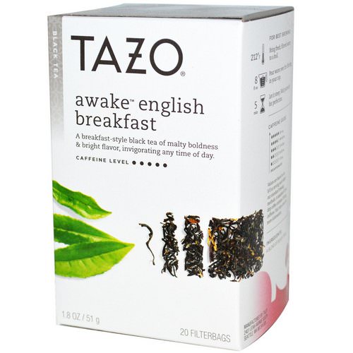 Tazo Teas, Awake English Breakfast, Black Tea, 20 Filterbags, 1.8 oz (51 g) فوائد