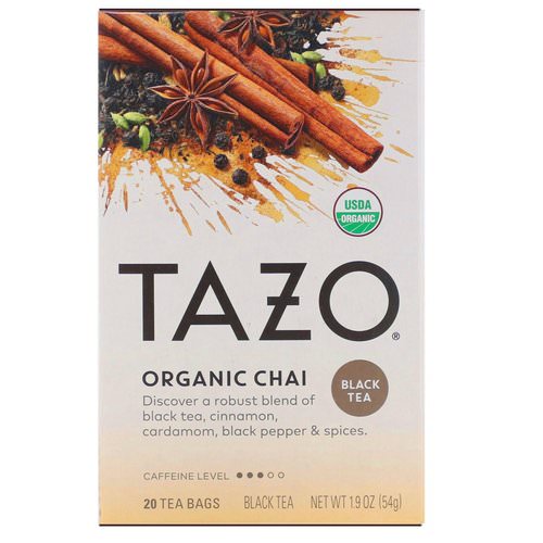 Tazo Teas, Organic Chai, Black Tea, 20 Tea Bags, 1.9 oz (54 g) فوائد