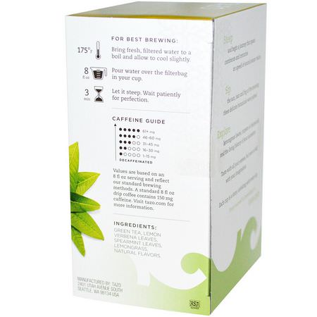 Tazo Teas, Zen, Green Tea, 20 Filterbags, 1.5 oz (43 g):الشاي الأخضر