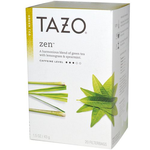 Tazo Teas, Zen, Green Tea, 20 Filterbags, 1.5 oz (43 g) فوائد
