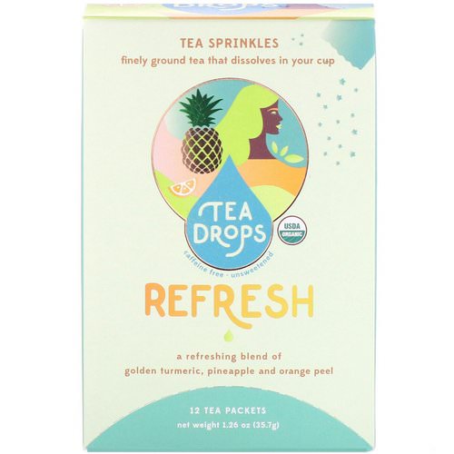 Tea Drops, Tea Sprinkles, Boost, 12 Tea Packets, 1.05 oz (30 g) فوائد
