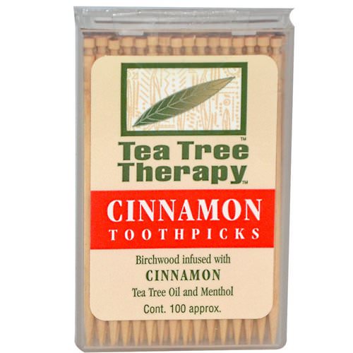 Tea Tree Therapy, Cinnamon Toothpicks, 100 Approx. فوائد