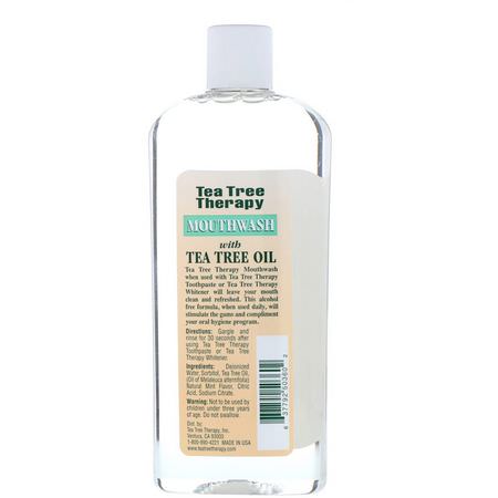 Tea Tree Therapy, Tea Tree Oil Mouthwash, Natural Fresh Flavor, 12 fl oz (354 ml):رذاذ, شطف
