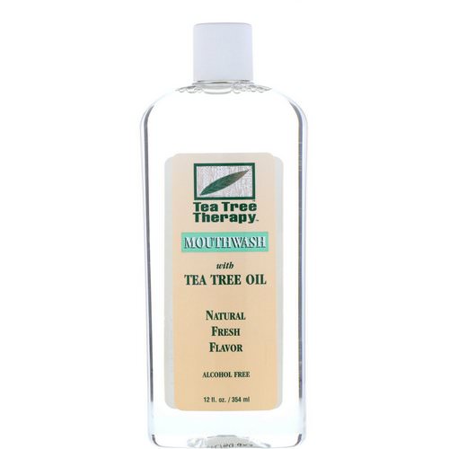 Tea Tree Therapy, Tea Tree Oil Mouthwash, Natural Fresh Flavor, 12 fl oz (354 ml) فوائد