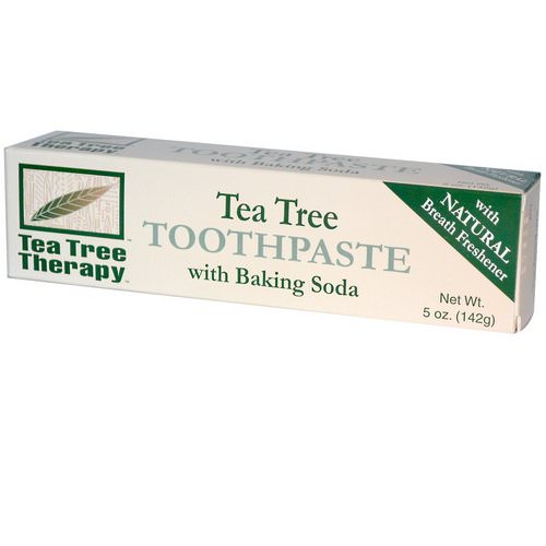Tea Tree Therapy, Tea Tree Toothpaste, with Baking Soda, 5 oz (142 g) فوائد