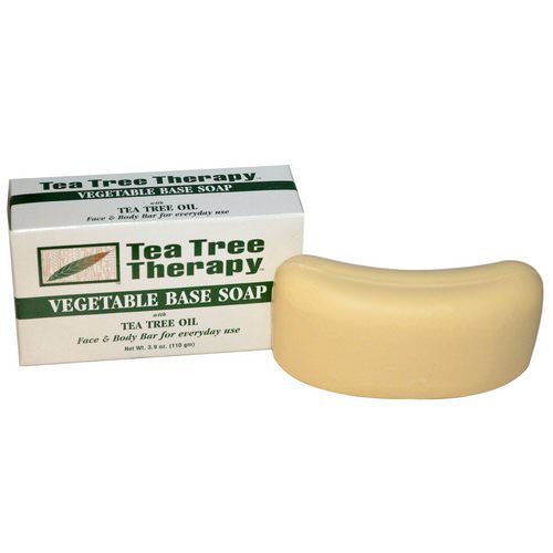 Tea Tree Therapy, Vegetable Base Soap, with Tea Tree Oil, Bar, 3.9 oz (110 g) فوائد