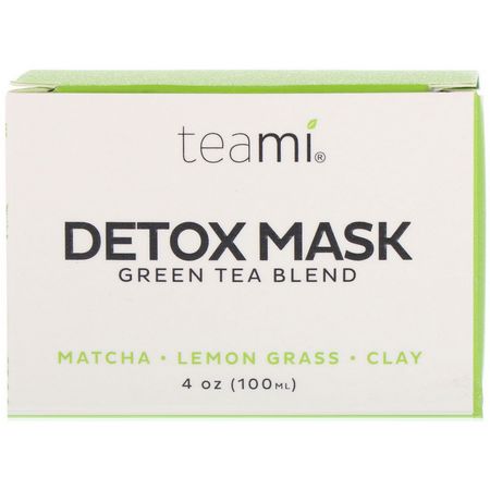Teami, Detox Mask, Green Tea Blend, 4 oz (100 ml):أقنعة الطين, القش,ر