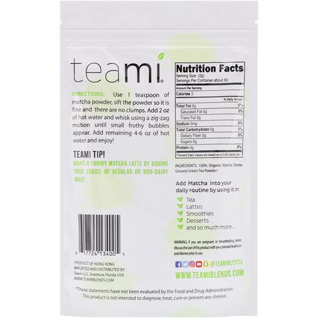 Teami, Organic, Matcha Powder, 4 oz (113 g):شاي ماتشا