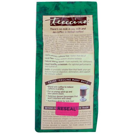Teeccino, Chicory Herbal Coffee, Organic French Roast, Dark Roast, Caffeine Free, 11 oz (312 g):بديل قه,ة عشبية, قه,ة
