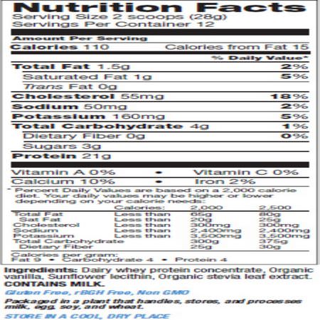 Tera's Whey, Grass Fed, Simply Pure Whey Protein, Bourbon Vanilla, 12 oz (340 g):بر,تين مصل اللبن, التغذية الرياضية