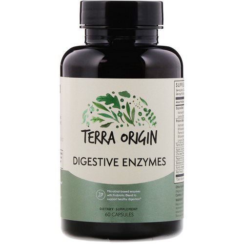 Terra Origin, Digestive Enzymes, 60 Capsules فوائد