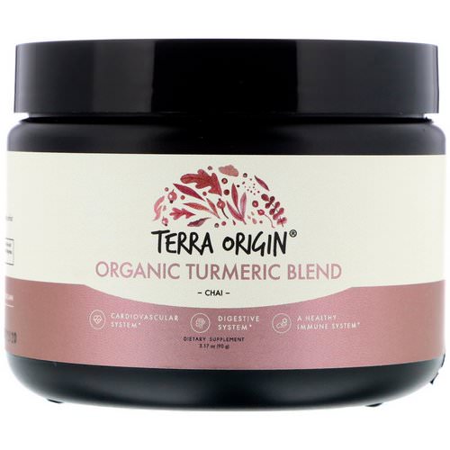 Terra Origin, Organic Turmeric Blend, Chai, 3.17 oz (90 g) فوائد