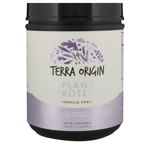 Terra Origin, Plant Protein, Vanilla Chai, 15.1 oz (427.1 g) فوائد