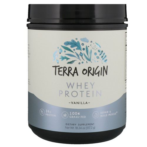 Terra Origin, Whey Protein, Vanilla, 1.14 lbs (517.2 g) فوائد